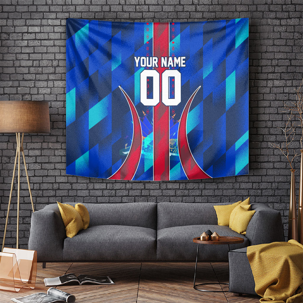 Personalized Les Grenadiers Haiti Football Tapestry Eagle Champions Trophy Heritage