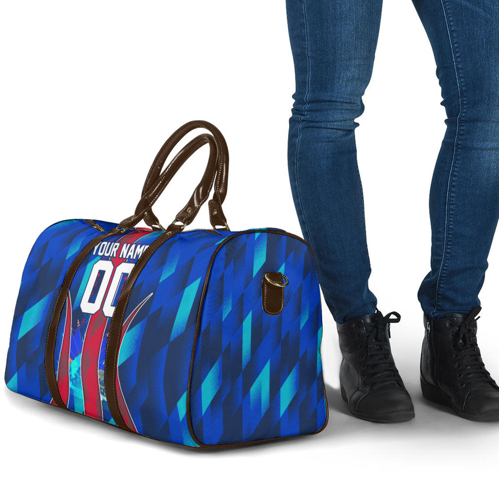 Personalized Les Grenadiers Haiti Football Travel Bag Eagle Champions Trophy Heritage