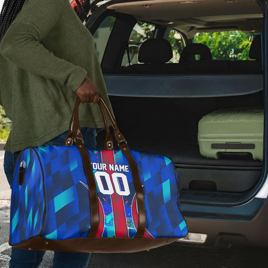 Personalized Les Grenadiers Haiti Football Travel Bag Eagle Champions Trophy Heritage