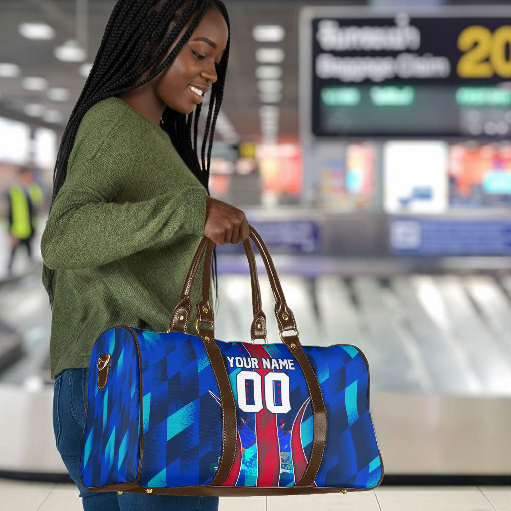 Personalized Les Grenadiers Haiti Football Travel Bag Eagle Champions Trophy Heritage