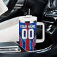 Personalized Les Grenadiers Haiti Football Tumbler With Handle Eagle Champions Trophy Heritage