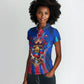 Personalized Les Grenadiers Haiti Football Women Polo Shirt Eagle Champions Trophy Heritage