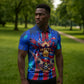 Personalized Les Grenadiers Haiti Football Zipper Polo Shirt Eagle Champions Trophy Heritage