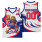 Personalized Haiti Football Champions Basketball Jersey Roaring Lion Soccer Mascot With Haiti Trophy Flag