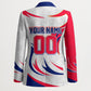 Personalized Haiti Football Champions Blazer Roaring Lion Soccer Mascot With Haiti Trophy Flag