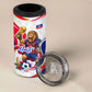 Personalized Haiti Football Champions 4 in 1 Can Cooler Tumbler Roaring Lion Soccer Mascot With Haiti Trophy Flag