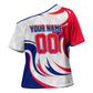 Personalized Haiti Football Champions Cross Shoulder Shirt Roaring Lion Soccer Mascot With Haiti Trophy Flag