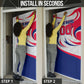 Personalized Haiti Football Champions Door Cover Roaring Lion Soccer Mascot With Haiti Trophy Flag
