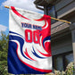 Personalized Haiti Football Champions Garden Flag Roaring Lion Soccer Mascot With Haiti Trophy Flag