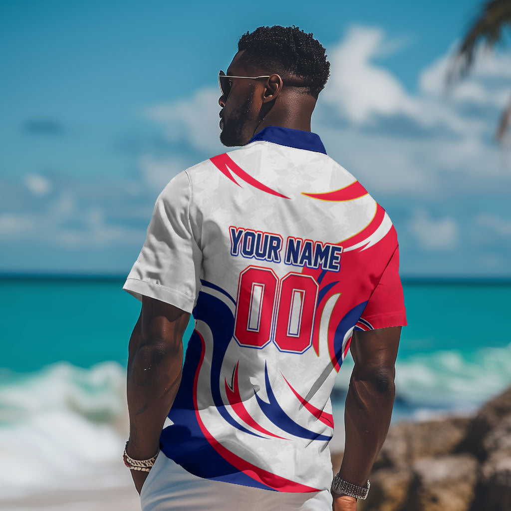 Personalized Haiti Football Champions Hawaiian Shirt Roaring Lion Soccer Mascot With Haiti Trophy Flag