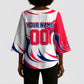 Personalized Haiti Football Champions Kimono Sleeve Blouse Roaring Lion Soccer Mascot With Haiti Trophy Flag