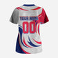 Personalized Haiti Football Champions Scrub Top Roaring Lion Soccer Mascot With Haiti Trophy Flag