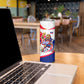 Personalized Haiti Football Champions Skinny Tumbler Roaring Lion Soccer Mascot With Haiti Trophy Flag