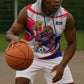 Personalized Haiti Football Champions Sleeveless Hoodie Roaring Lion Soccer Mascot With Haiti Trophy Flag