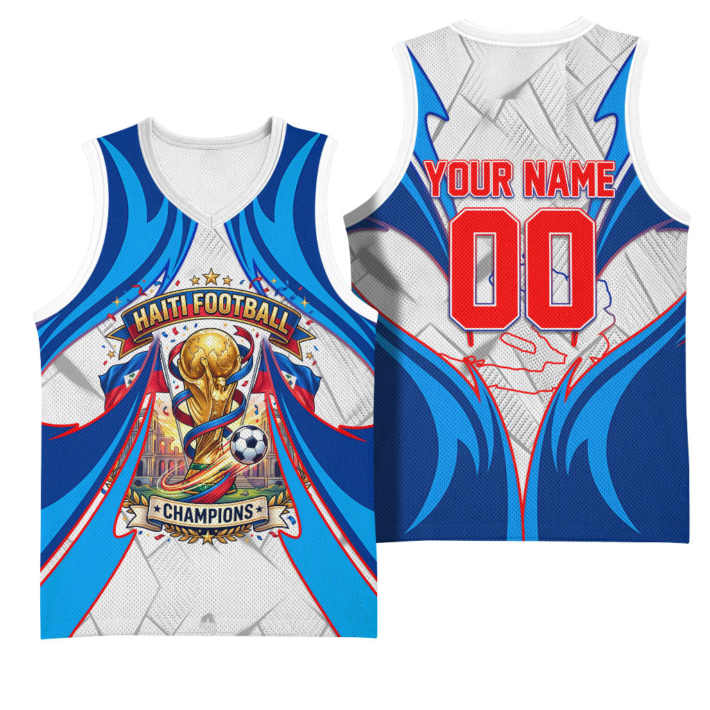 Personalized Haiti Football Champions Basketball Jersey World Soccer Winning Trophy 2026