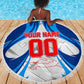 Personalized Haiti Football Champions Beach Blanket World Soccer Winning Trophy 2026