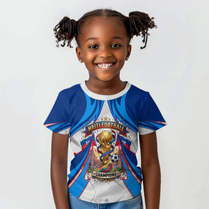 Personalized Haiti Football Champions Kid T shirt World Soccer Winning Trophy 2026