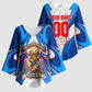 Personalized Haiti Football Champions Kimono Sleeve Blouse World Soccer Winning Trophy 2026