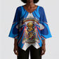 Personalized Haiti Football Champions Kimono Sleeve Blouse World Soccer Winning Trophy 2026