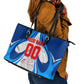 Personalized Haiti Football Champions Leather Tote Bag World Soccer Winning Trophy 2026