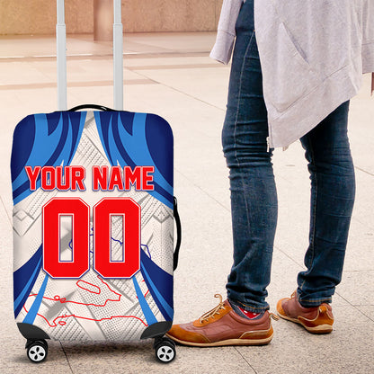 Personalized Haiti Football Champions Luggage Cover World Soccer Winning Trophy 2026