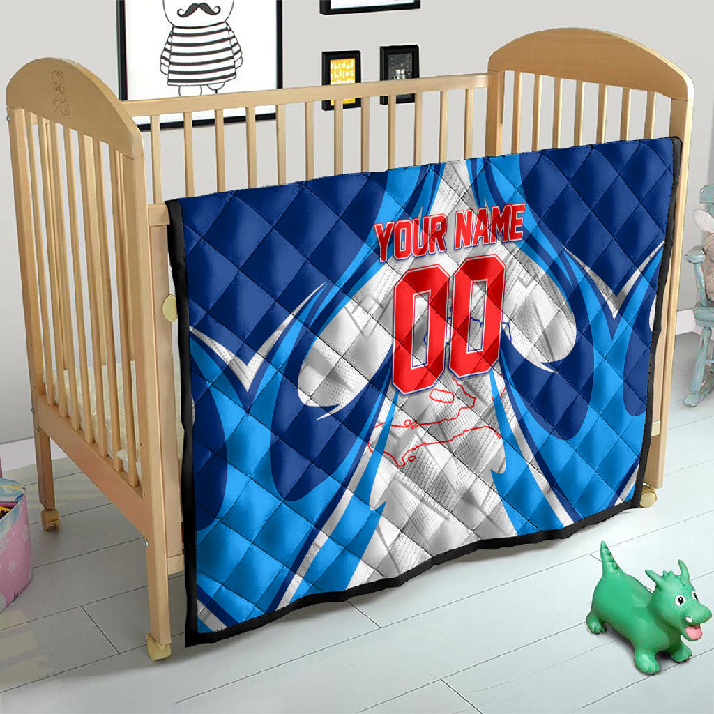 Personalized Haiti Football Champions Quilt World Soccer Winning Trophy 2026