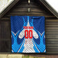 Personalized Haiti Football Champions Quilt World Soccer Winning Trophy 2026