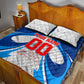 Personalized Haiti Football Champions Quilt Bed Set World Soccer Winning Trophy 2026
