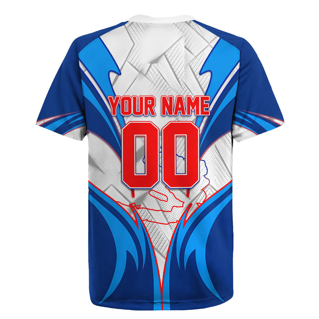 Personalized Haiti Football Champions Rugby Jersey World Soccer Winning Trophy 2026