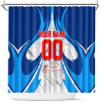 Personalized Haiti Football Champions Shower Curtain World Soccer Winning Trophy 2026