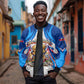 Personalized Haiti Football Champions Sleeve Zip Bomber Jacket World Soccer Winning Trophy 2026