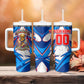 Personalized Haiti Football Champions Tumbler With Handle World Soccer Winning Trophy 2026