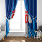Personalized Haiti Football Champions Window Curtain World Soccer Winning Trophy 2026
