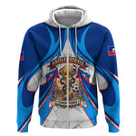 Personalized Haiti Football Champions Zip Hoodie World Soccer Winning Trophy 2026