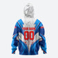 Personalized Haiti Football Champions Zip Hoodie World Soccer Winning Trophy 2026