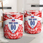 Custom Haiti Football Champions Laundry Basket Haitian Soccer Fan - Tanbou Drums Tropical Flowers