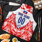 Custom Haiti Football Champions Apron Haitian Soccer Fan - Tanbou Drums Tropical Flowers