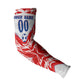 Custom Haiti Football Champions Arm Sleeves Haitian Soccer Fan - Tanbou Drums Tropical Flowers