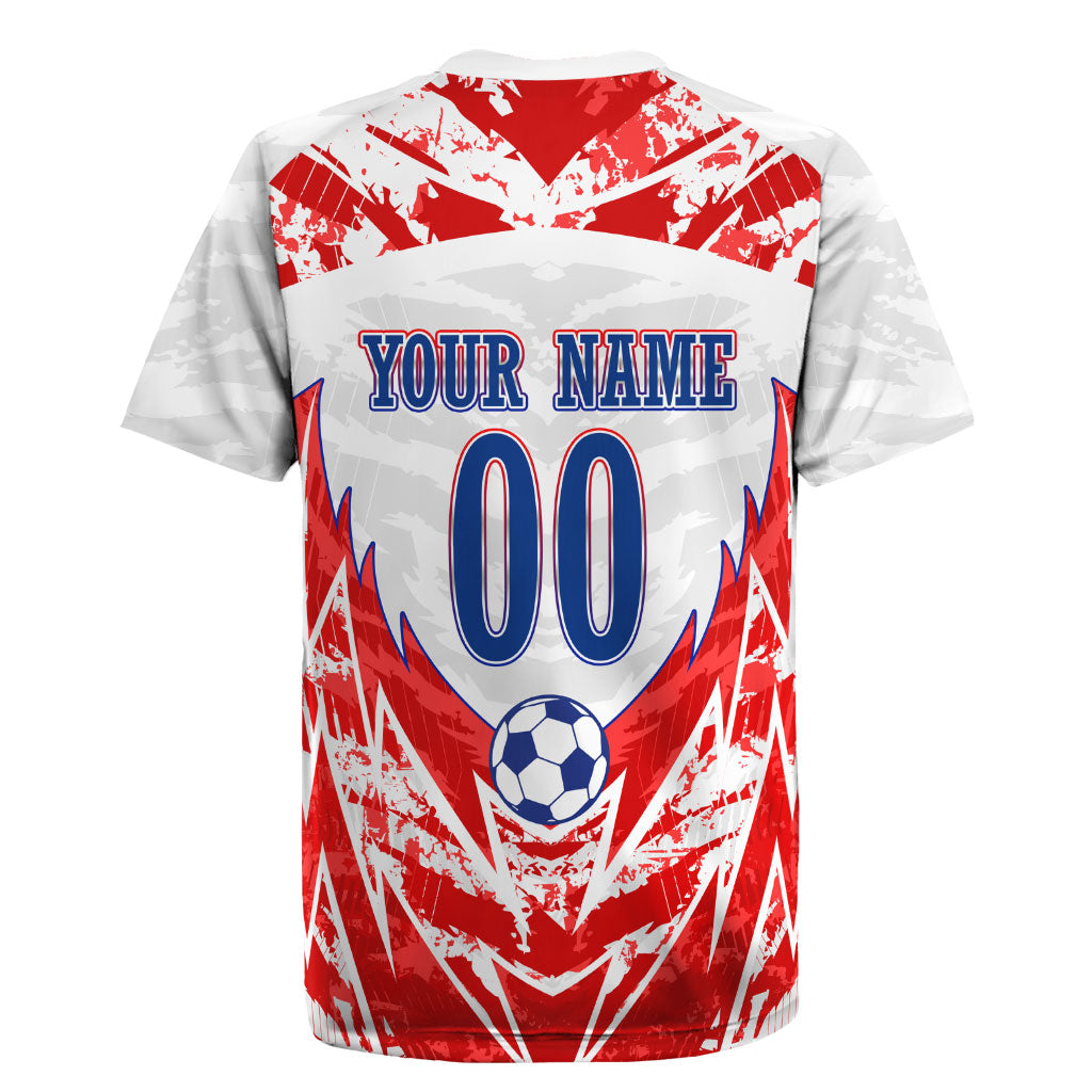 Custom Haiti Football Champions Rugby Jersey Haitian Soccer Fan - Tanbou Drums Tropical Flowers
