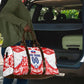 Custom Haiti Football Champions Travel Bag Haitian Soccer Fan - Tanbou Drums Tropical Flowers