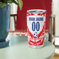 Custom Haiti Football Champions Tumbler Cup Haitian Soccer Fan - Tanbou Drums Tropical Flowers