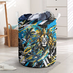 Saint Lucia Kings Cricket Laundry Basket Born To Lead Caribbean Cricket Graffiti Splash Art