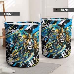 Saint Lucia Kings Cricket Laundry Basket Born To Lead Caribbean Cricket Graffiti Splash Art