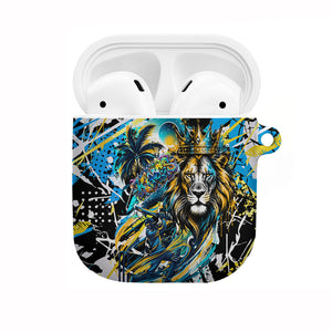 Saint Lucia Kings Cricket AirPods Case Born To Lead Caribbean Cricket Graffiti Splash Art