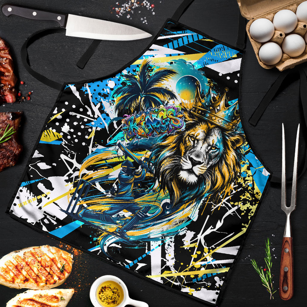 Saint Lucia Kings Cricket Apron Born To Lead Caribbean Cricket Graffiti Splash Art