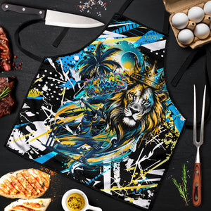 Saint Lucia Kings Cricket Apron Born To Lead Caribbean Cricket Graffiti Splash Art