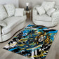 Saint Lucia Kings Cricket Area Rug Born To Lead Caribbean Cricket Graffiti Splash Art