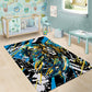 Saint Lucia Kings Cricket Area Rug Born To Lead Caribbean Cricket Graffiti Splash Art