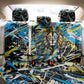 Saint Lucia Kings Cricket Back Car Seat Cover Born To Lead Caribbean Cricket Graffiti Splash Art