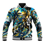 Saint Lucia Kings Cricket Baseball Jacket Born To Lead Caribbean Cricket Graffiti Splash Art